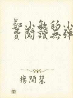 郑小敏的小说免费阅读无弹窗