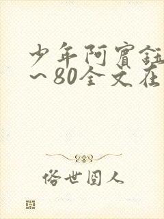 少年阿宾钰慧1～80全文在线阅读