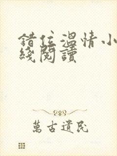 错位温情小说在线阅读