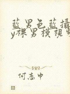 蓝男色蓝摄gay裸男模视频