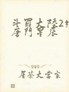 斗罗大陆2绝世唐门星辰封面