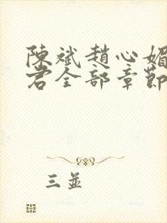 陈斌赵心媚高婉君全部章节