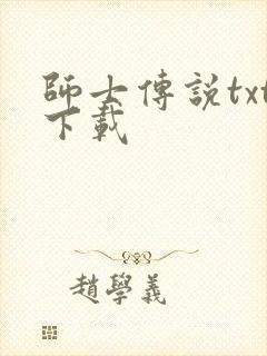 师士传说txt下载封面