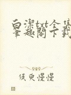 白洁txt全集笔趣阁下载