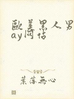 欧美黑人男男gay网站