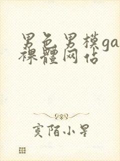 男色男模gay裸体网站封面