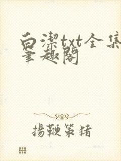 白洁txt全集笔趣阁
