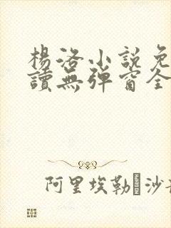 杨洛小说免费阅读无弹窗全文