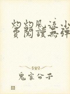 灼灼风流小说免费阅读无弹窗全文封面