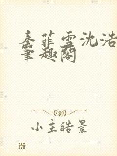 秦菲雪沈浩小说笔趣阁