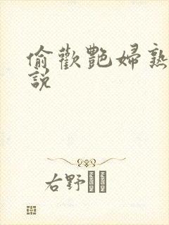 偷欢艳妇熟女小说