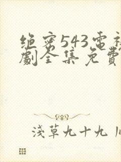 绝密543电视剧全集免费完整版hd