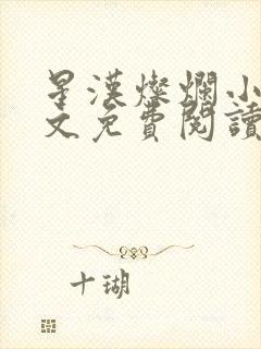 星汉灿烂小说全文免费阅读