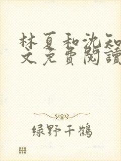 林夏和沈知白全文免费阅读最新章节