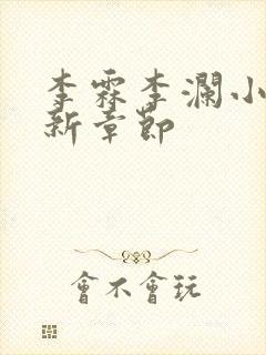 李霖李澜小说最新章节