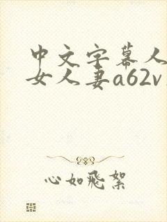 中文字幕人妻熟女人妻a62v在线
