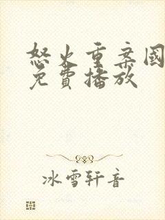 怒火重案国语版免费播放