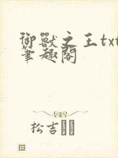 御兽之王txt笔趣阁