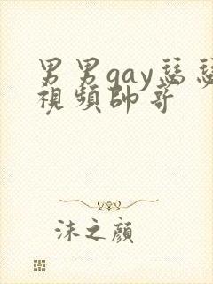 男男gay瑟瑟视频帅哥