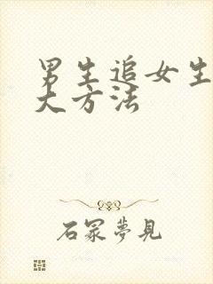 男生追女生的十大方法封面