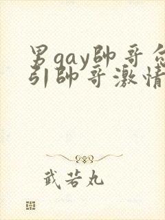 男gay帅哥勾引帅哥激情视频