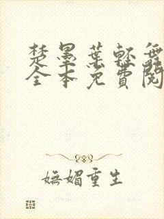 楚墨叶轻舞小说全本免费阅读最新章