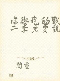 你与我的战场第二季免费观看10集