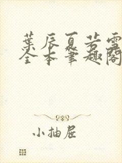 叶辰夏若雪孙怡全本笔趣阁