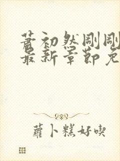 萧初然刚刚更新最新章节免费笔趣阁