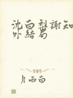 沈白梨谢知聿番外结局