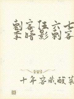 刺客伍六七第二季暗影刺客封面