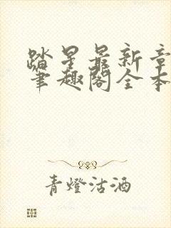 踏星最新章节 笔趣阁全本小说