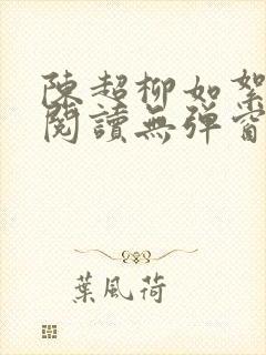 陈超柳如絮免费阅读无弹窗笔趣阁封面
