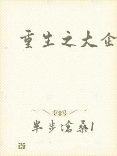 重生之大企业家