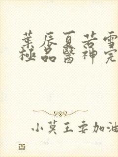 叶辰夏若雪都市极品医神完本封面