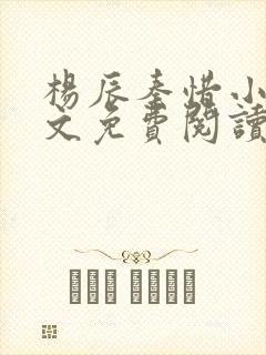 杨辰秦惜小说全文免费阅读无弹窗