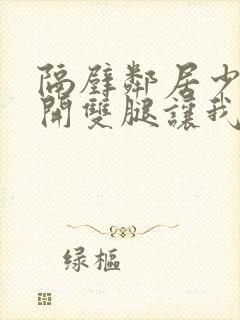 隔壁邻居少妇张开双腿让我爽一夜