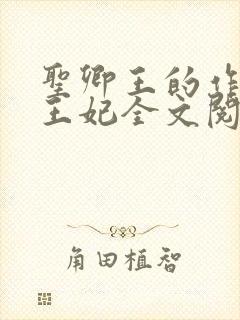 圣卿王的作妖小王妃全文阅读