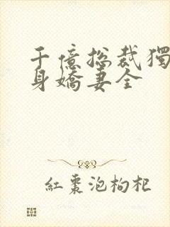 千亿总裁独宠替身娇妻全