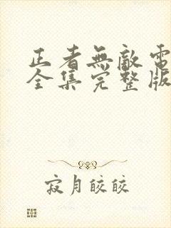 正者无敌电视剧全集完整版免费观看