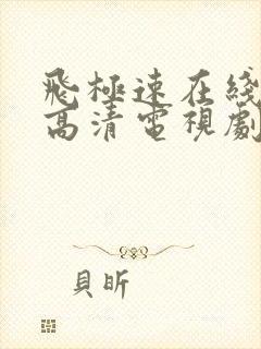 飞极速在线观看高清电视剧