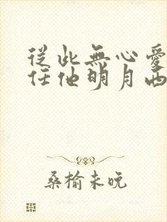从此无心爱良夜任他明月西楼