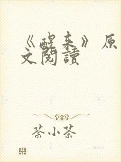 《醒来》原文全文阅读封面