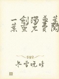 一剑独尊叶玄,叶灵免费阅读全文