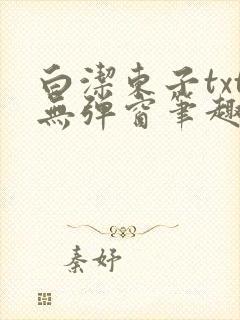 白洁东子txt无弹窗笔趣阁