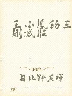 王小凤的三级未删减版封面