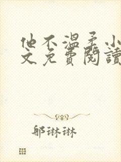 他不温柔小说全文免费阅读无弹窗