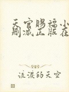 天官赐福小说无删减正版在线阅读