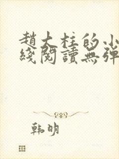 赵大柱的小说在线阅读无弹窗