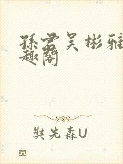 孙君吴彬雅卿笔趣阁